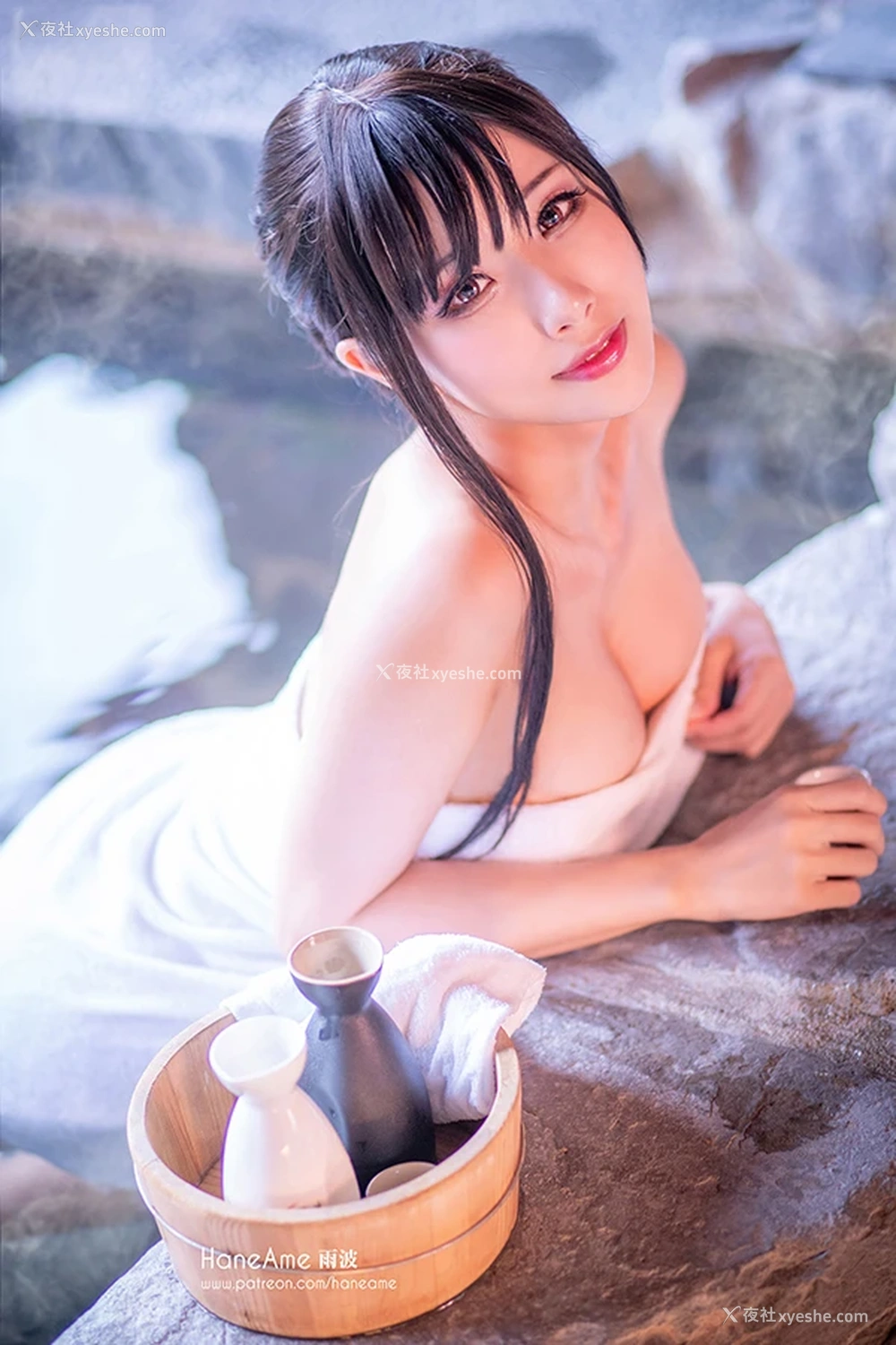 1P - 网红美女雨波HaneAme 溫泉身材凸凹有致激情四射