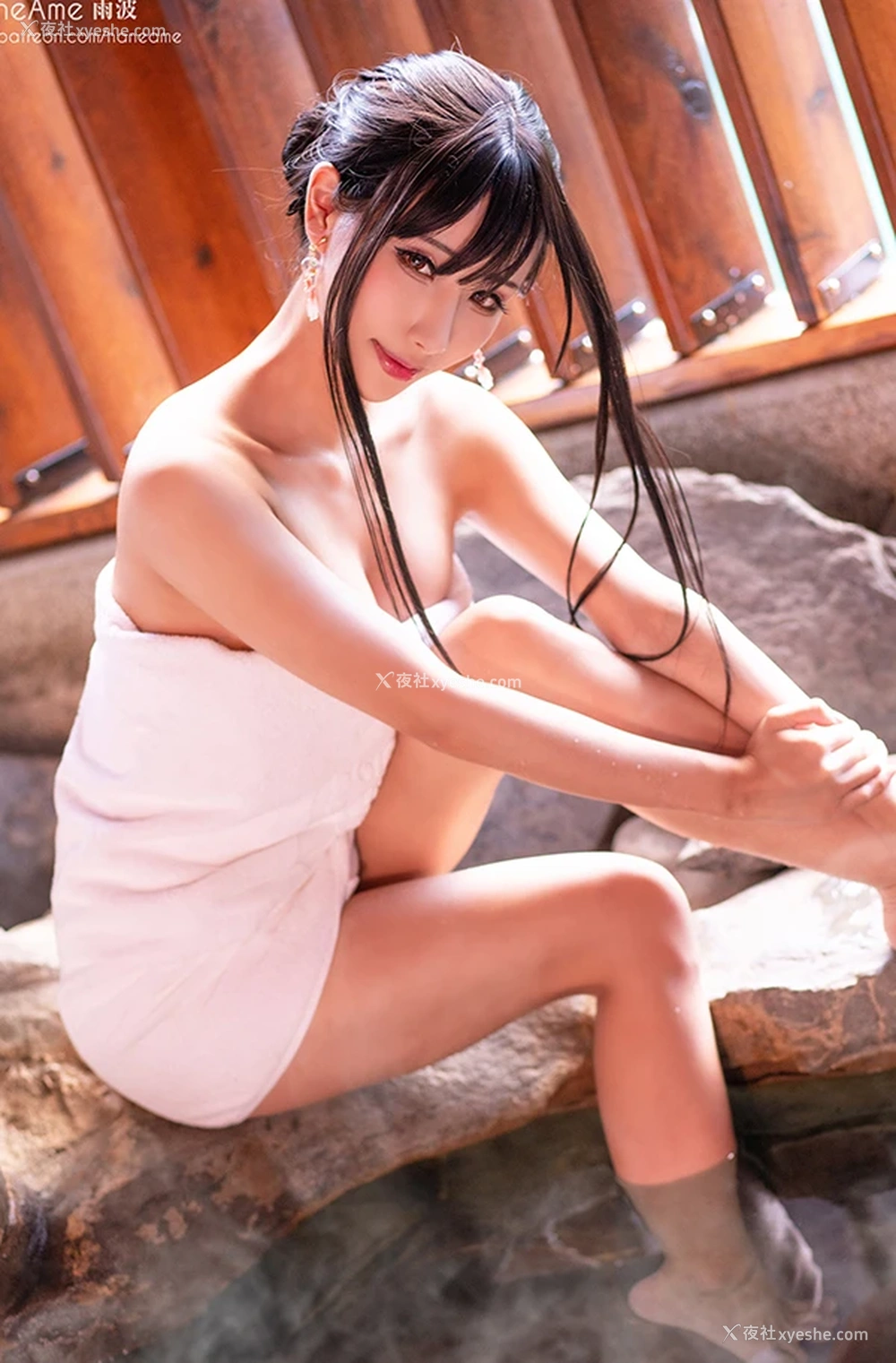 1P - 网红美女雨波HaneAme 溫泉身材凸凹有致激情四射