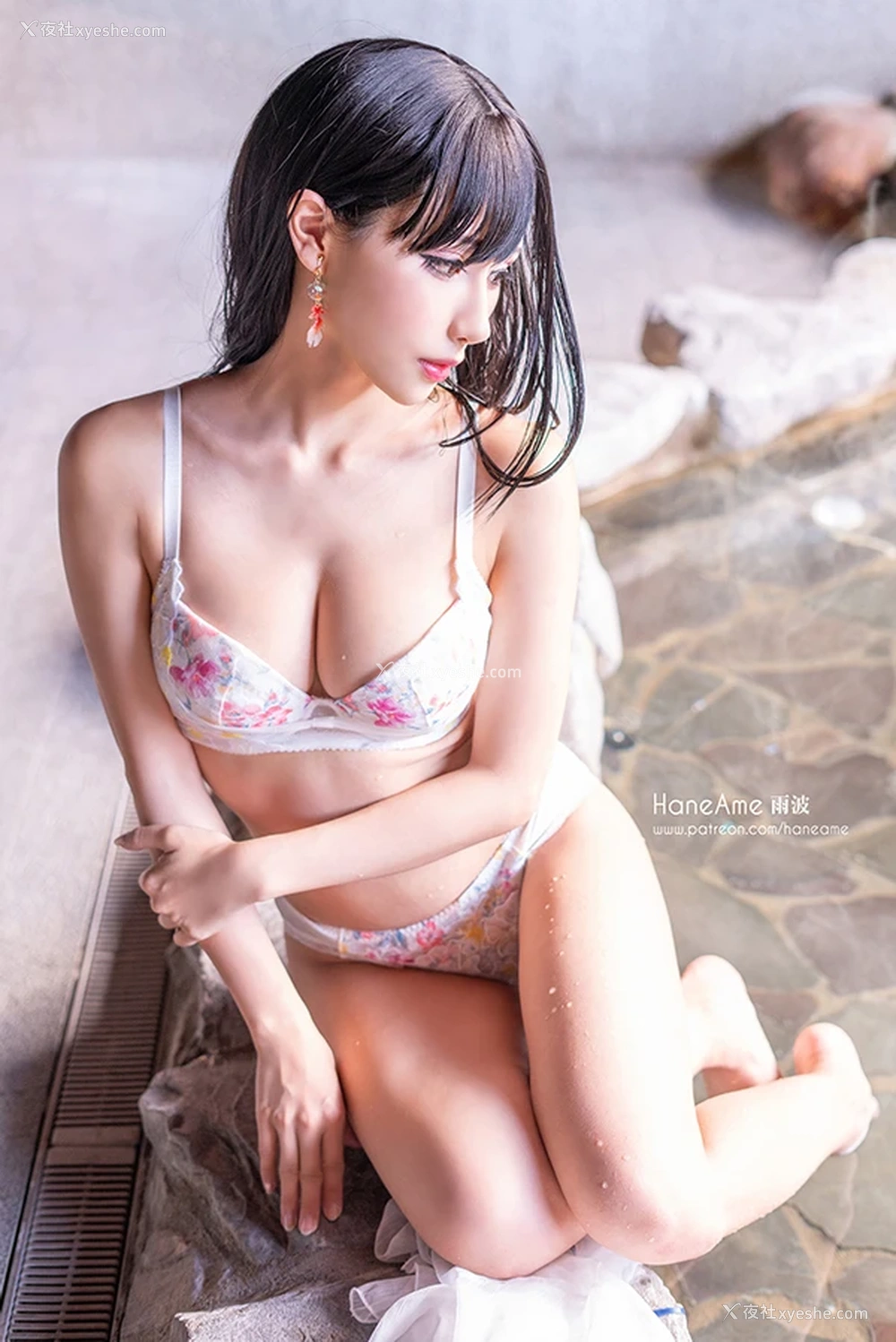 1P - 网红美女雨波HaneAme 溫泉身材凸凹有致激情四射