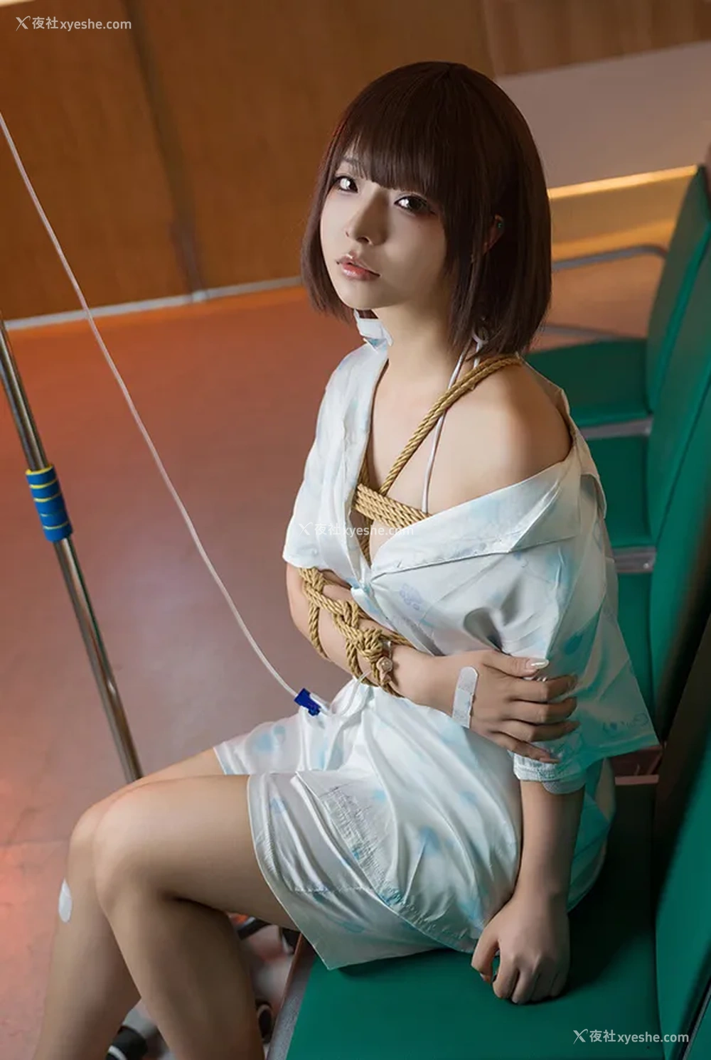 1P - 网红美女yuuhui玉汇 病患妹子的SM绳艺