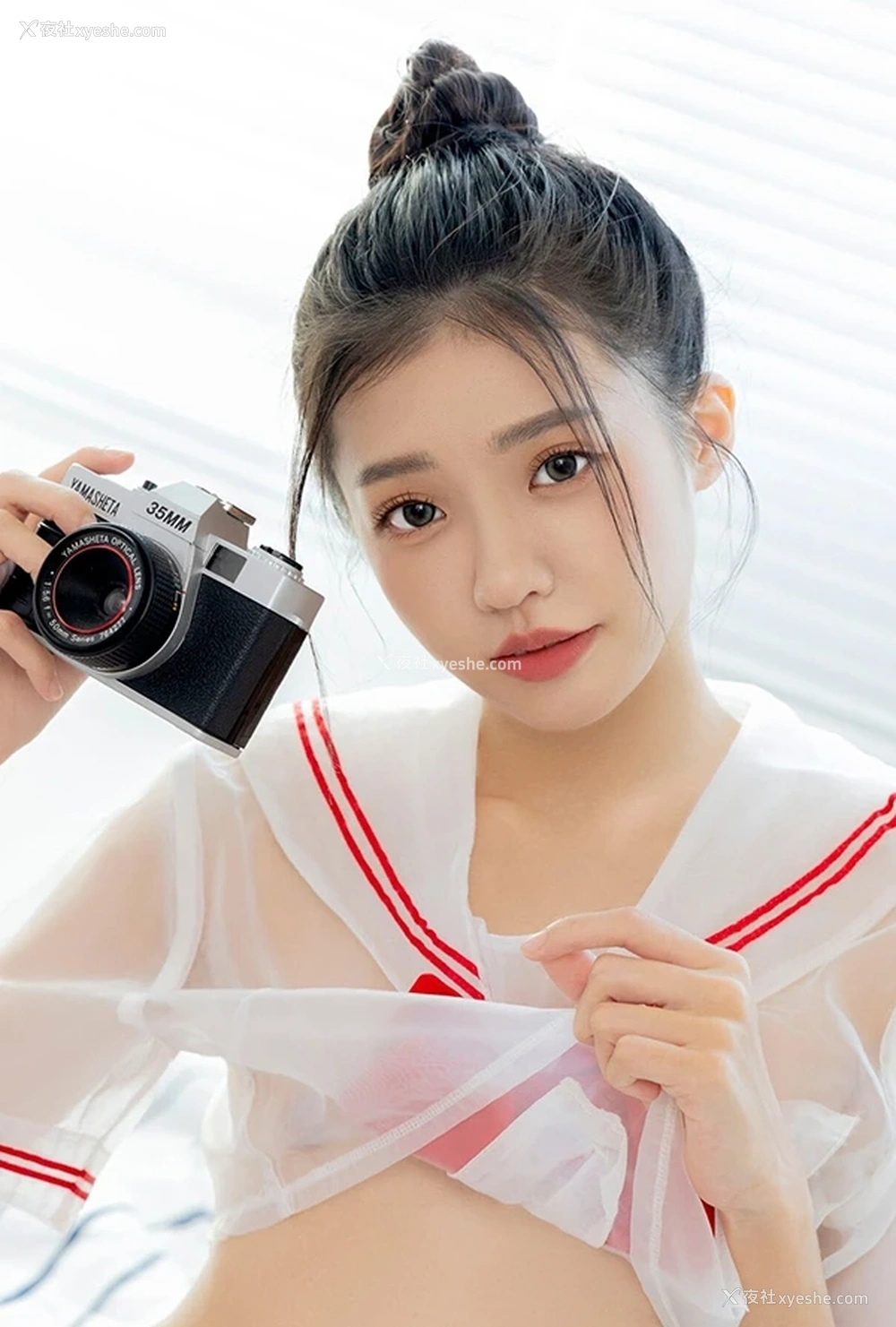 1P - 清新美少女妍妍透视海军服无圣光福利