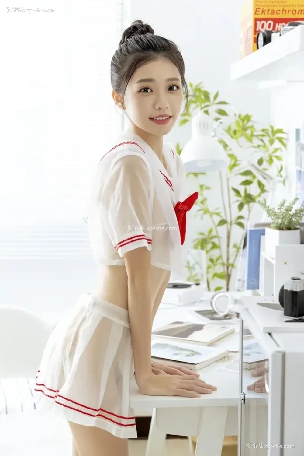 1P - 清新美少女妍妍透视海军服无圣光福利