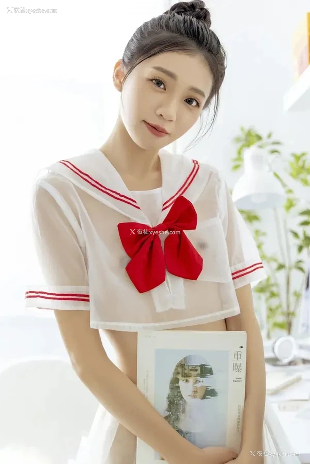 1P - 清新美少女妍妍透视海军服无圣光福利
