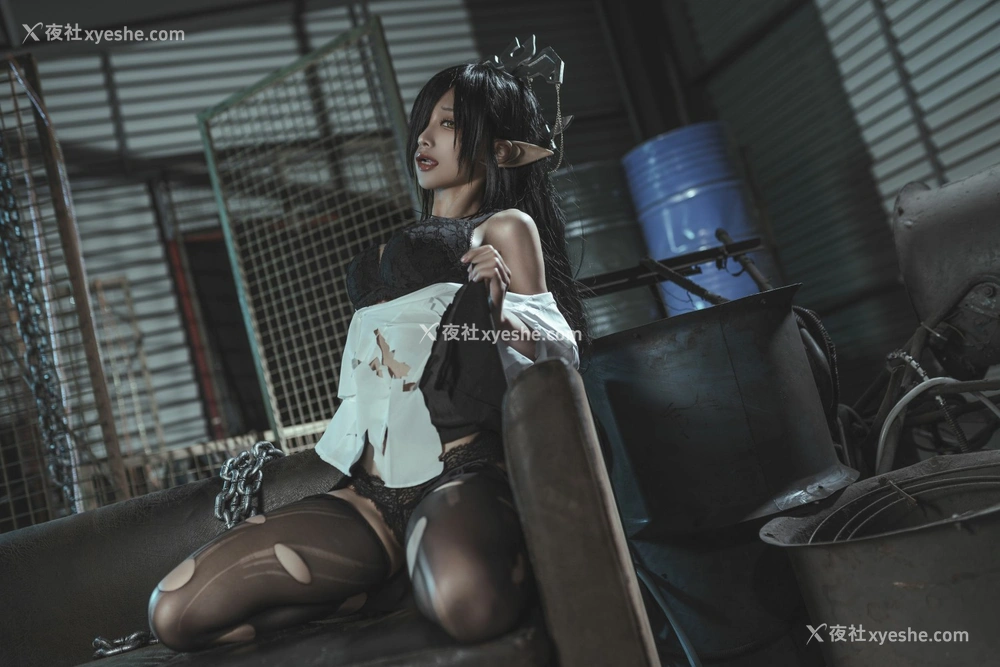 1P - 动漫博主蠢沫沫 – 黑兽女王 OL制服