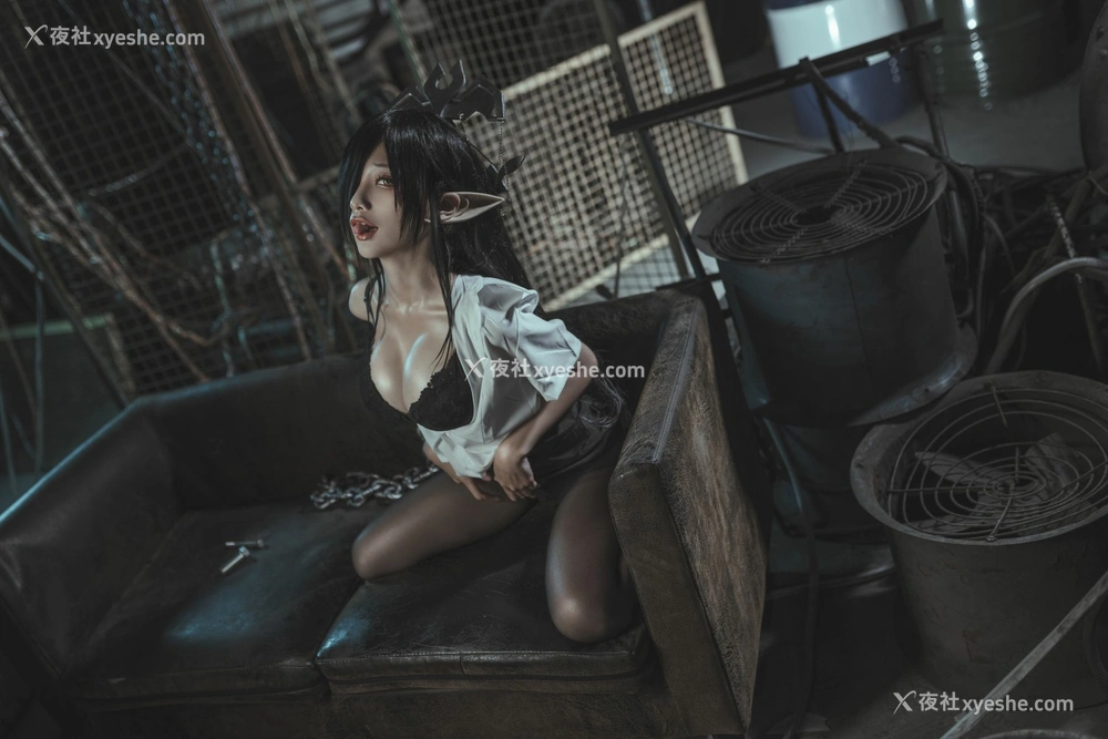 1P - 动漫博主蠢沫沫 – 黑兽女王 OL制服