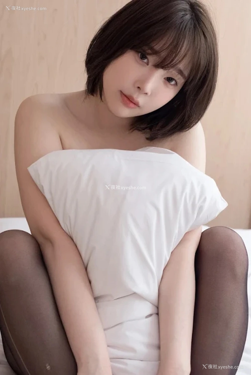 1P - 超正点美女姜仁卿黑丝漫画T恤无圣光图集