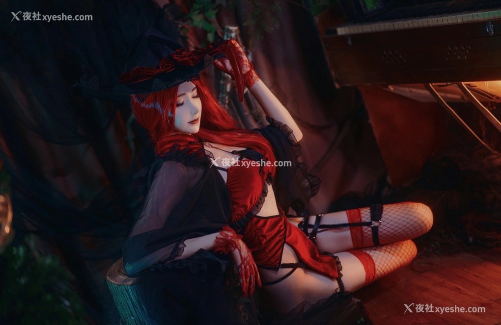 1P - [Cosplay]南桃Momoko – 红女巫
