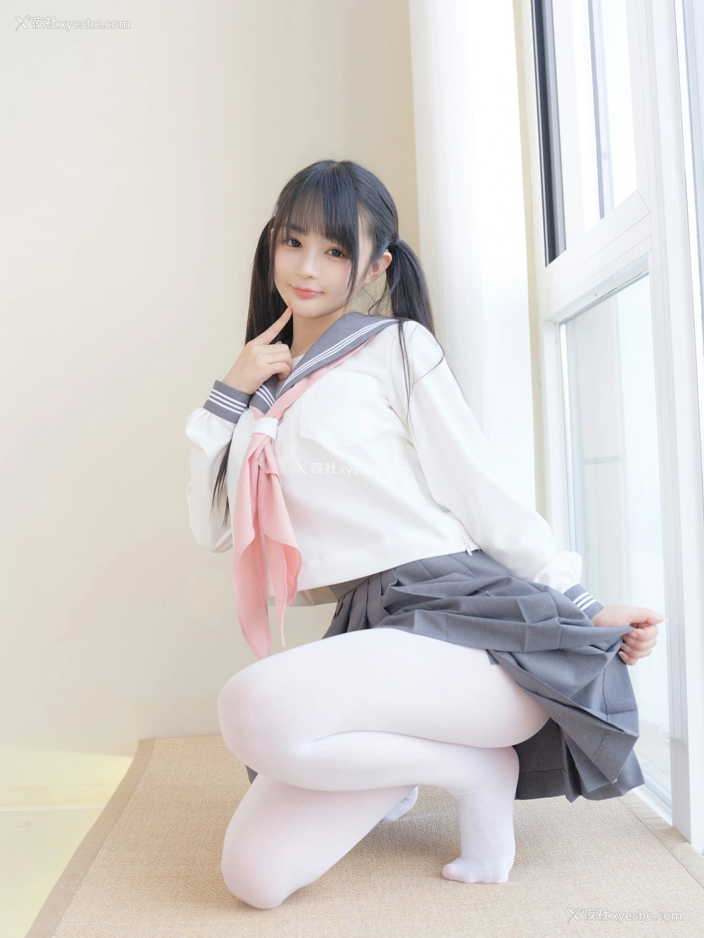 1P - 桜井宁宁 – 白丝JK