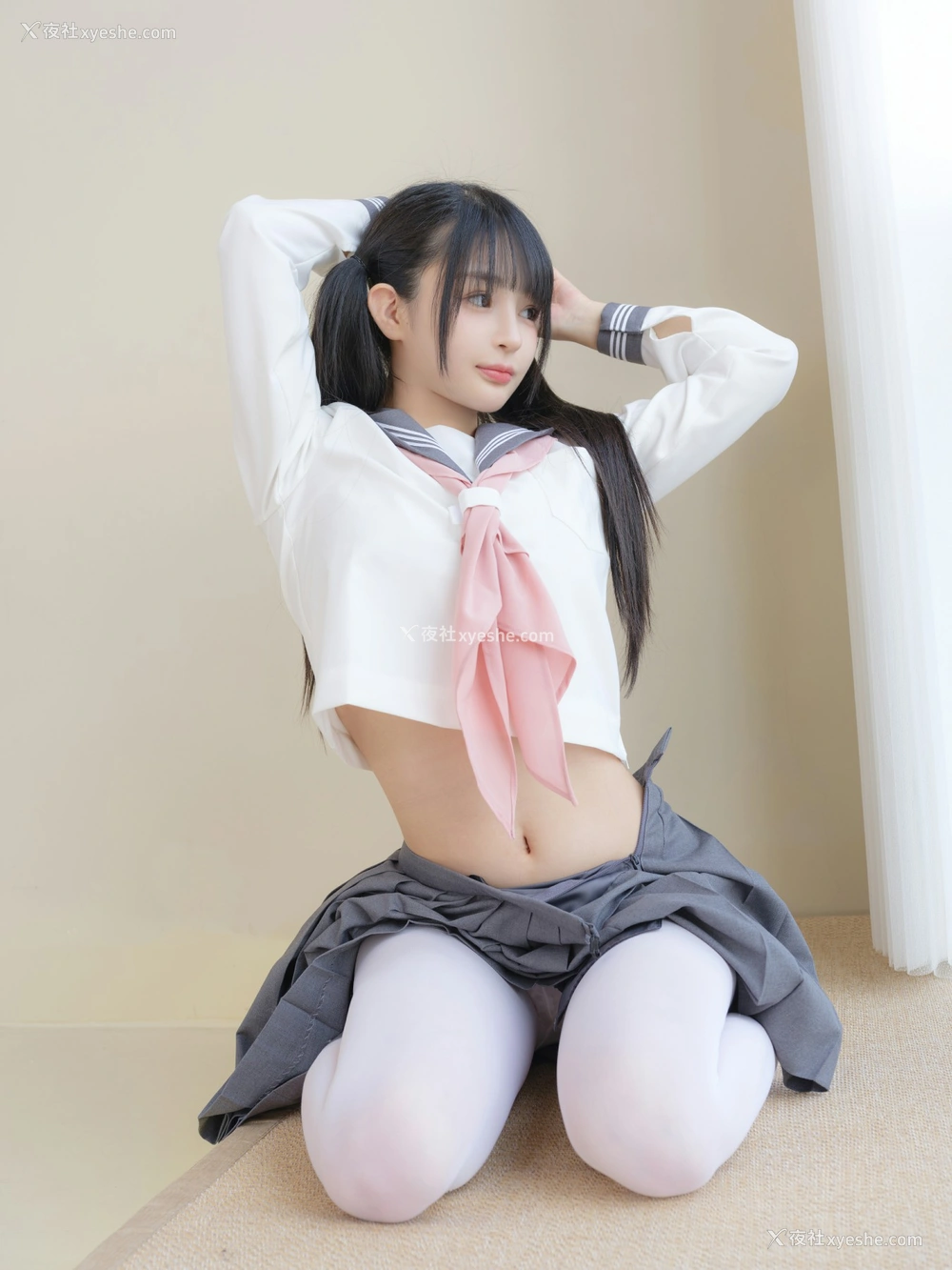 1P - 桜井宁宁 – 白丝JK