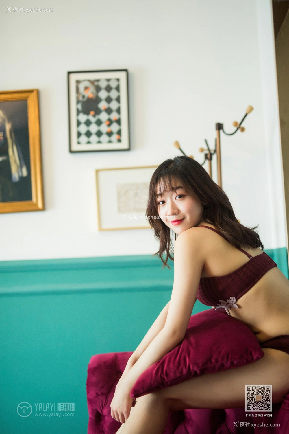 1P - [YALAYI雅拉伊] Y513 小颖 紫红天鹅绒