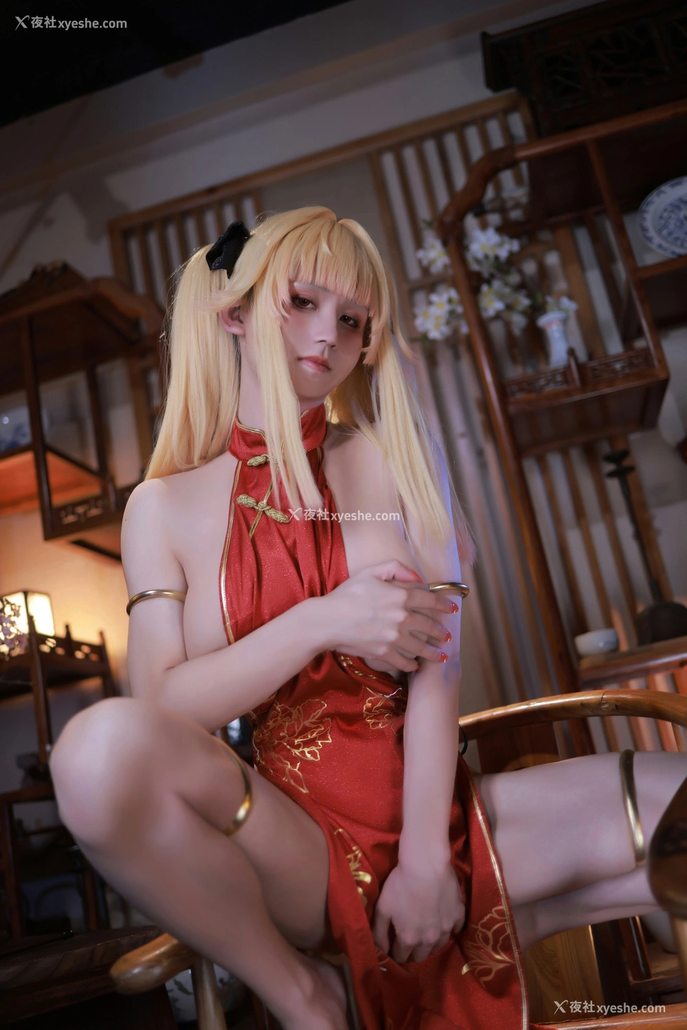 1P - 桜满三时 – 萌姬联合 旗袍
