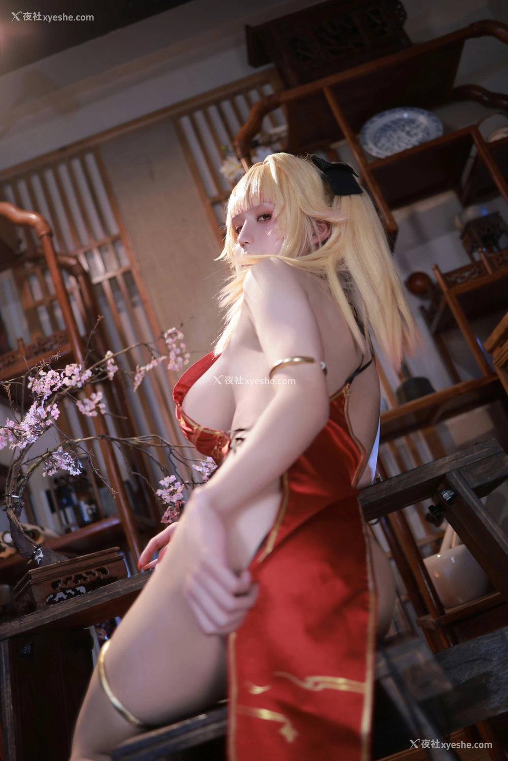 1P - 桜满三时 – 萌姬联合 旗袍
