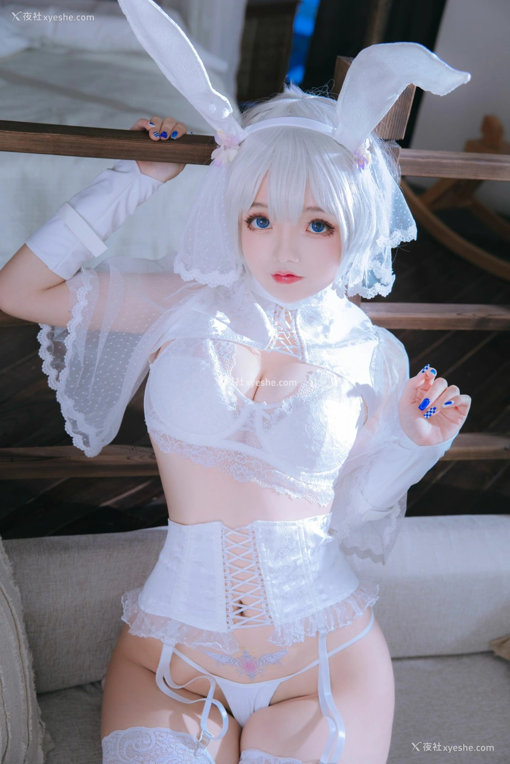 1P - [Cosplay]日奈娇 – 小白兔
