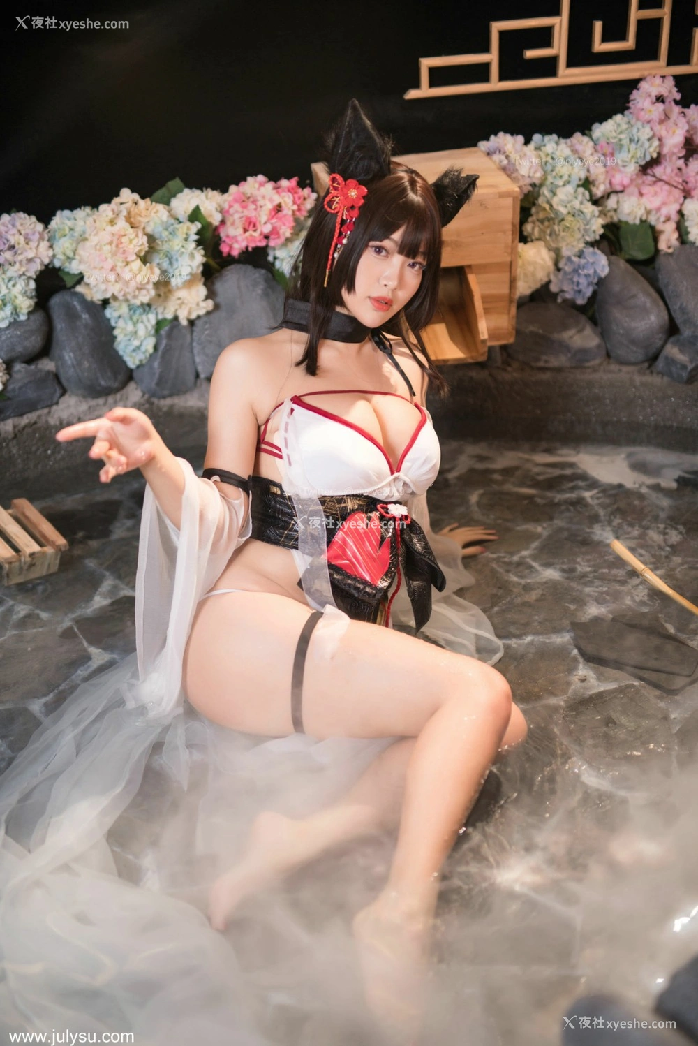1P - [Cosplay]白烨 – 湿身泳装