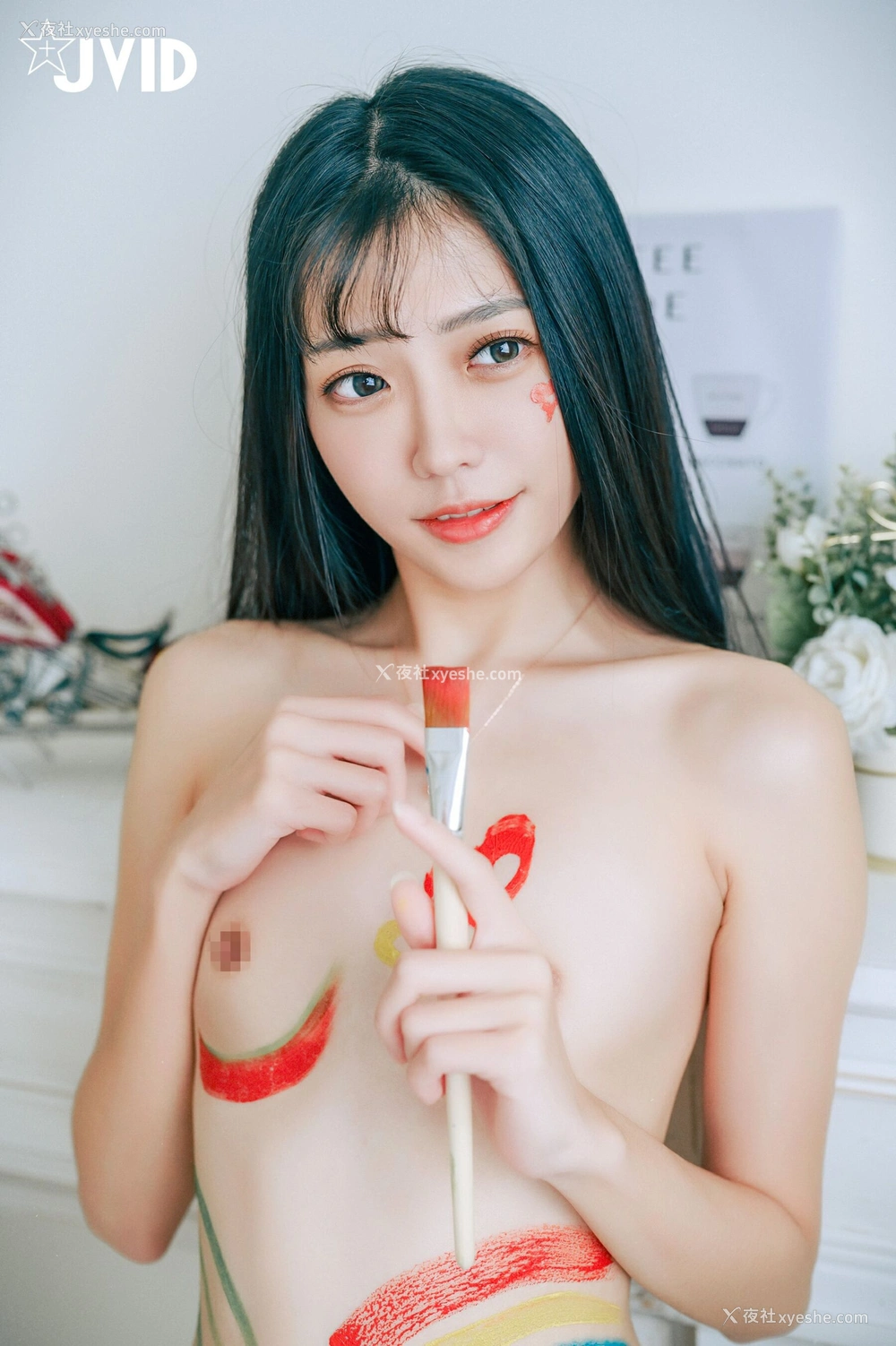 1P - 妍妍《裸体“插”画家》