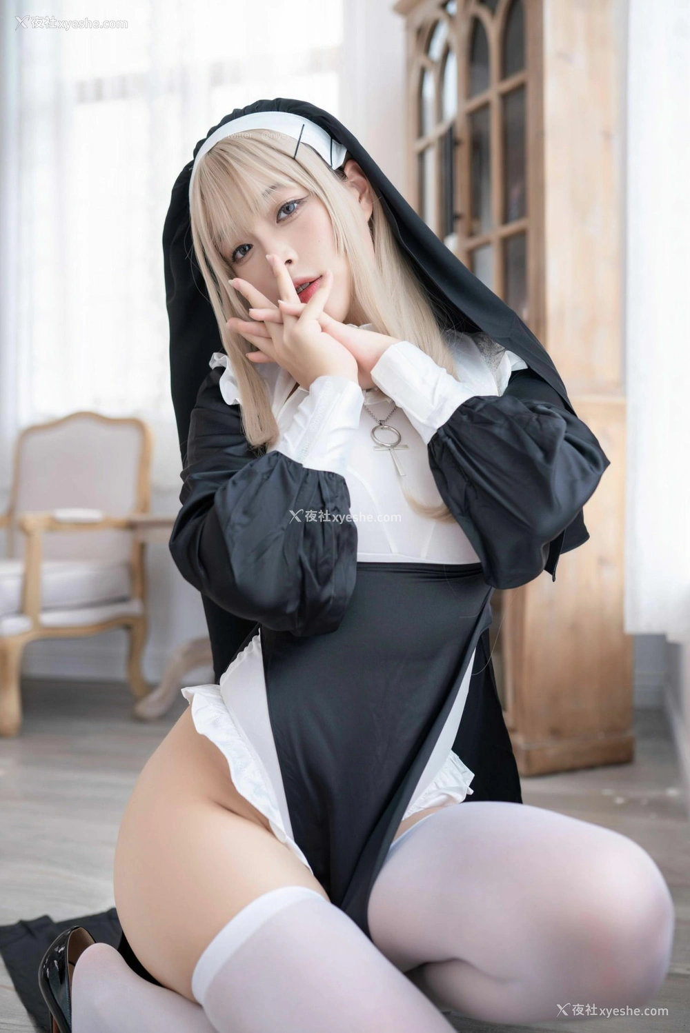 1P - 白烨 – 禁x欲修女