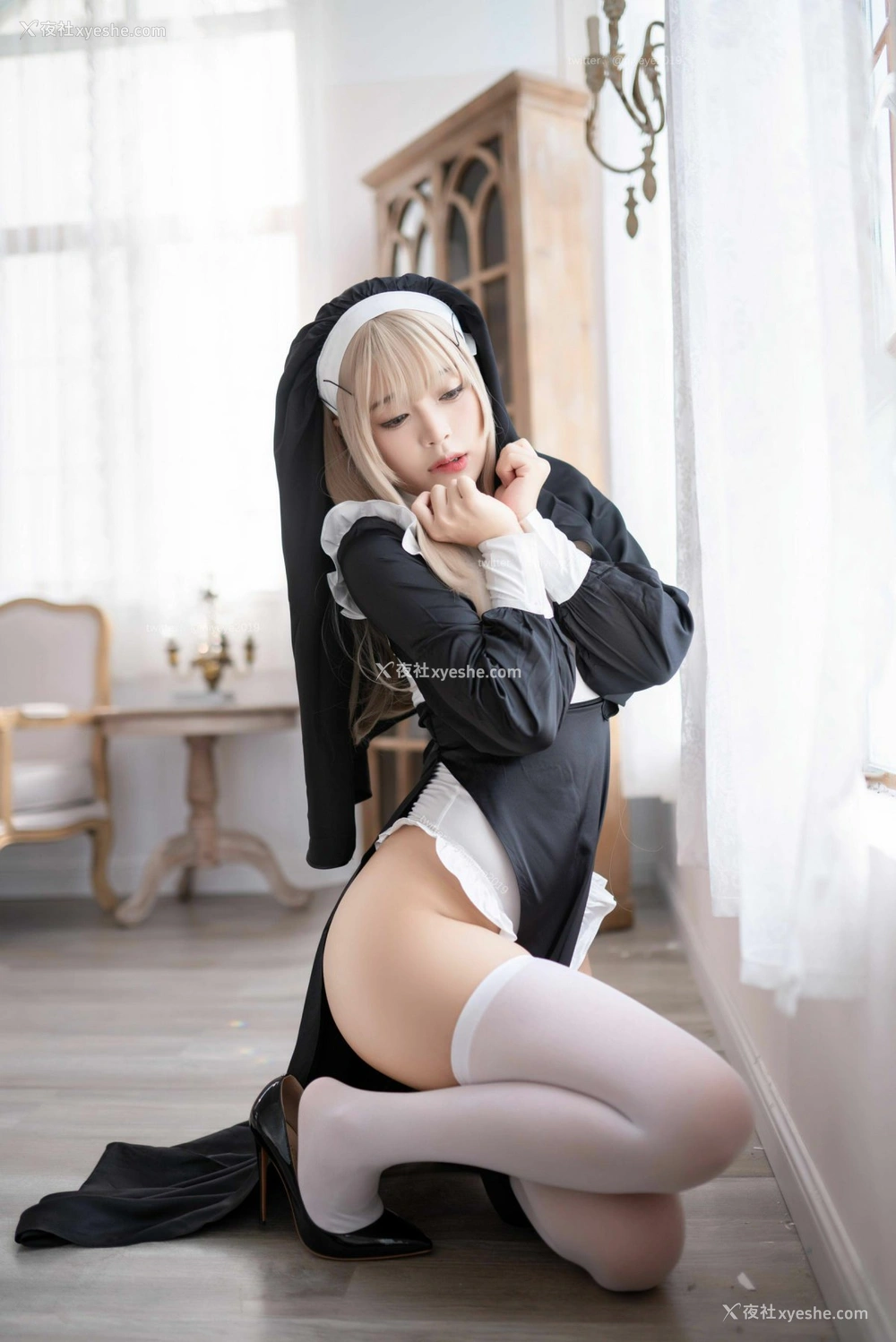 1P - 白烨 – 禁x欲修女