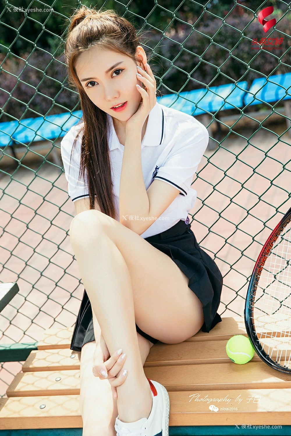 1P - [TouTiao头条女神] 莎伦 我是网球美少女