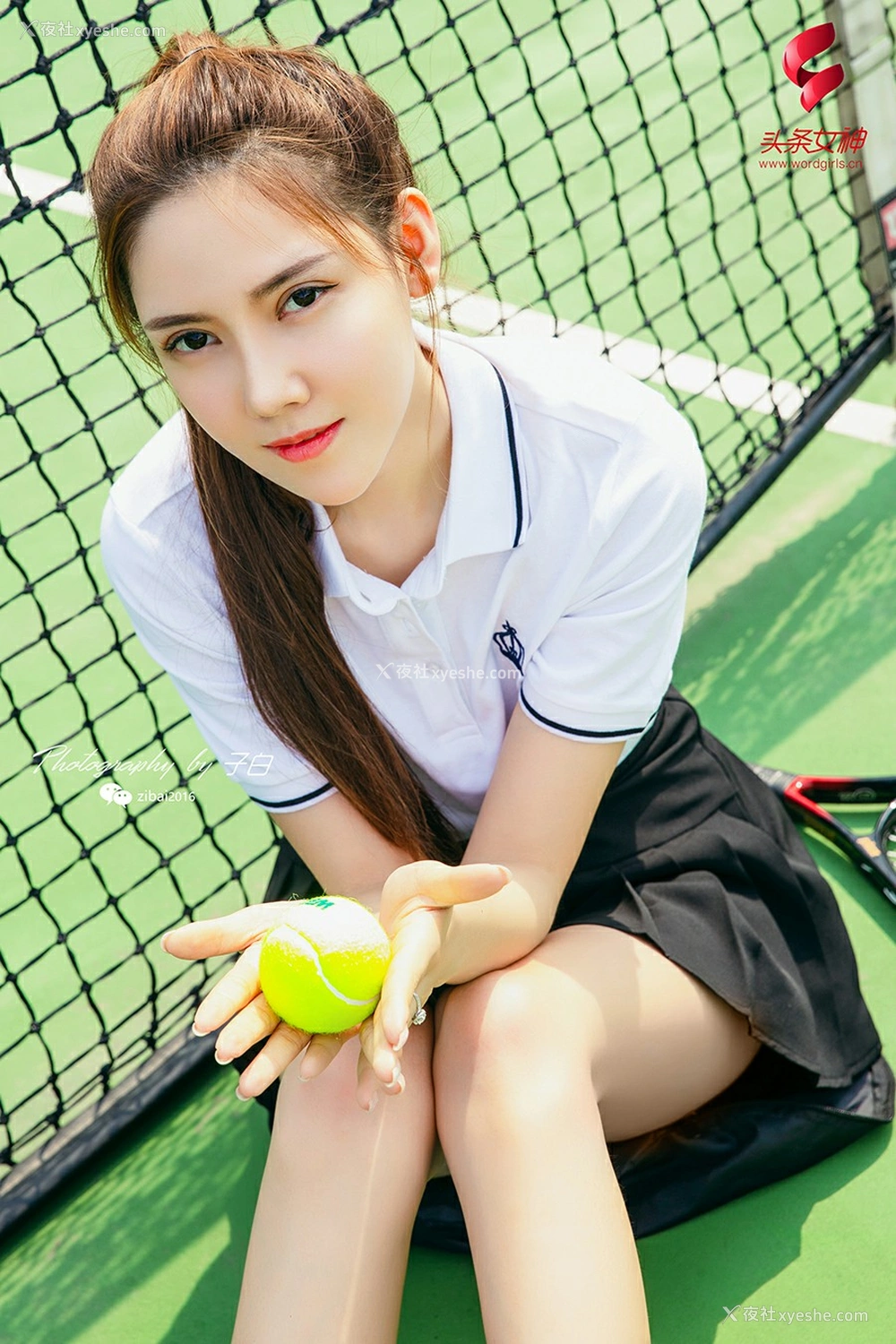 1P - [TouTiao头条女神] 莎伦 我是网球美少女