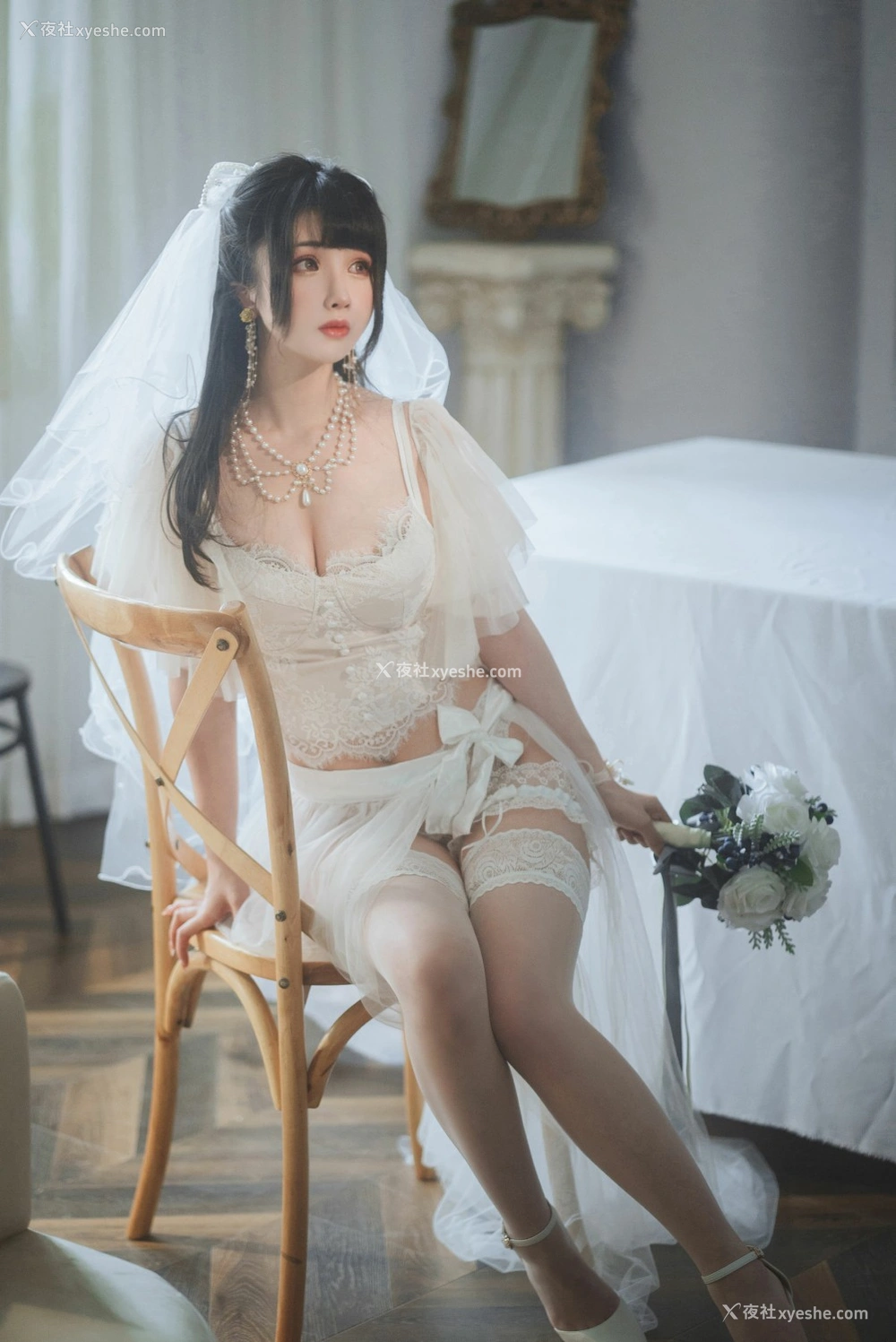 1P - rioko凉凉子 – 透明婚纱