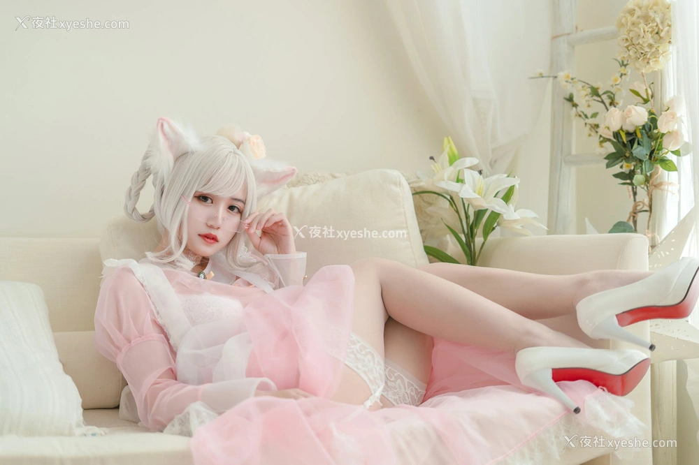 1P - 小仓千代w – 透明女仆粉色