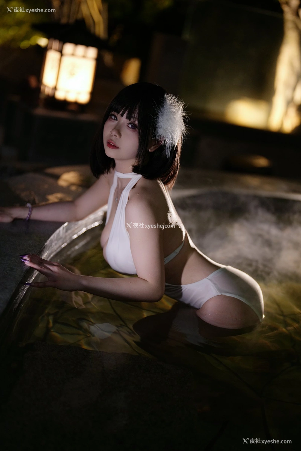 1P - 末夜787 – 夏日白色泳装