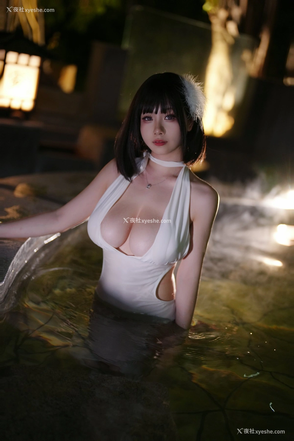 1P - 末夜787 – 夏日白色泳装