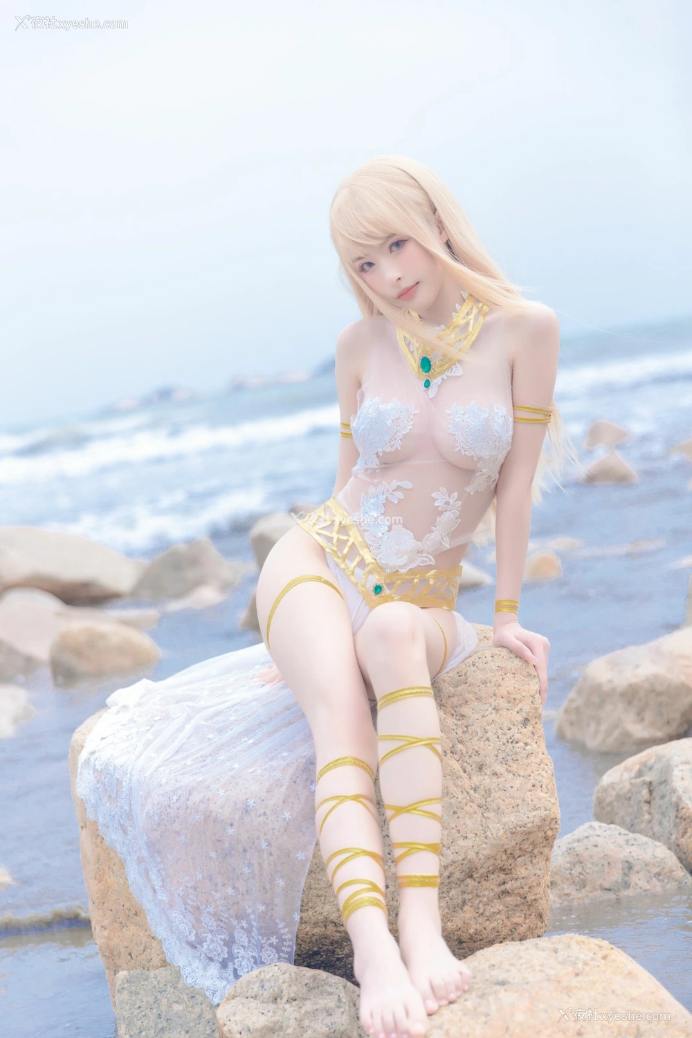 1P - 清水由乃 – 玛丽萝丝白色泳衣