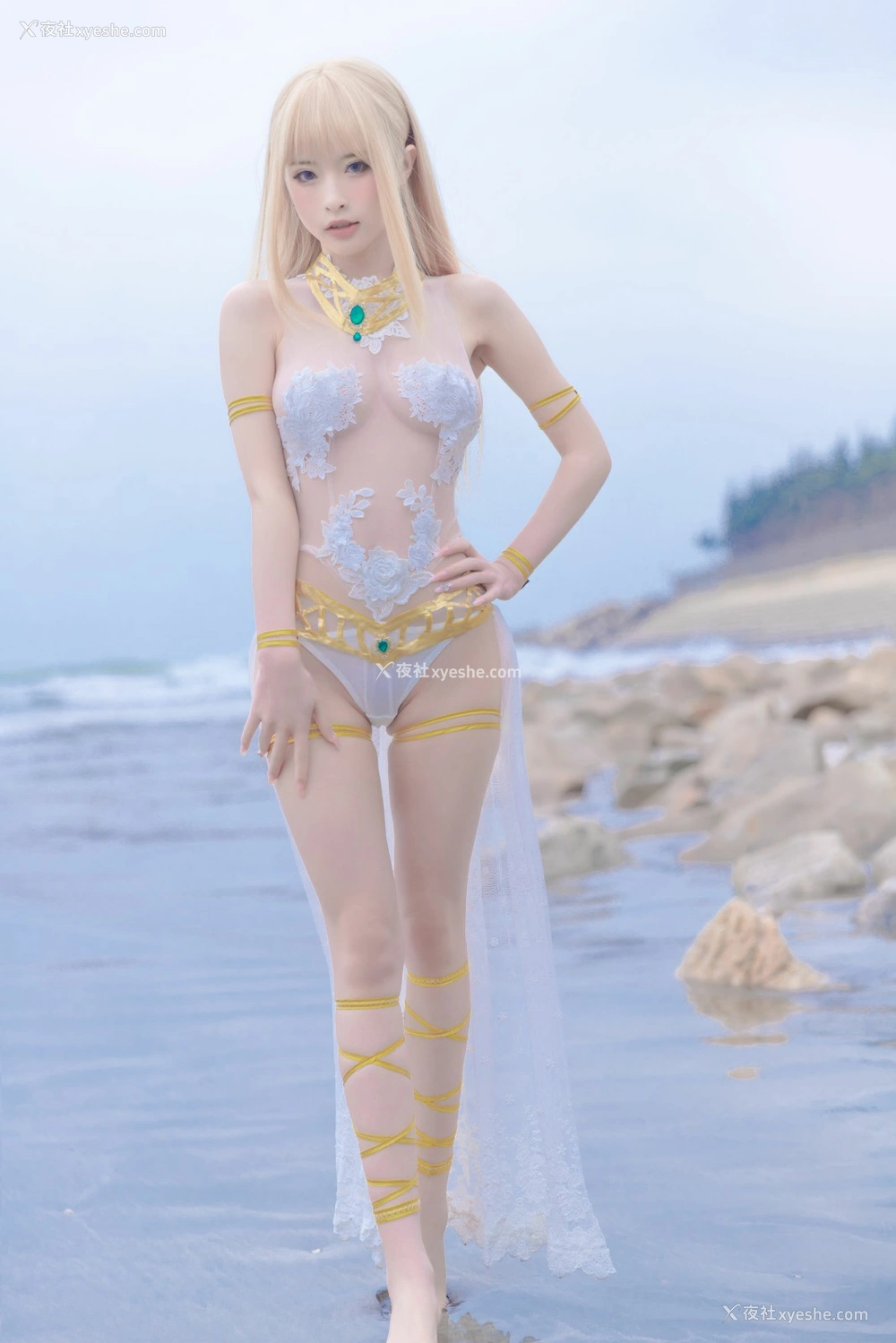 1P - 清水由乃 – 玛丽萝丝白色泳衣