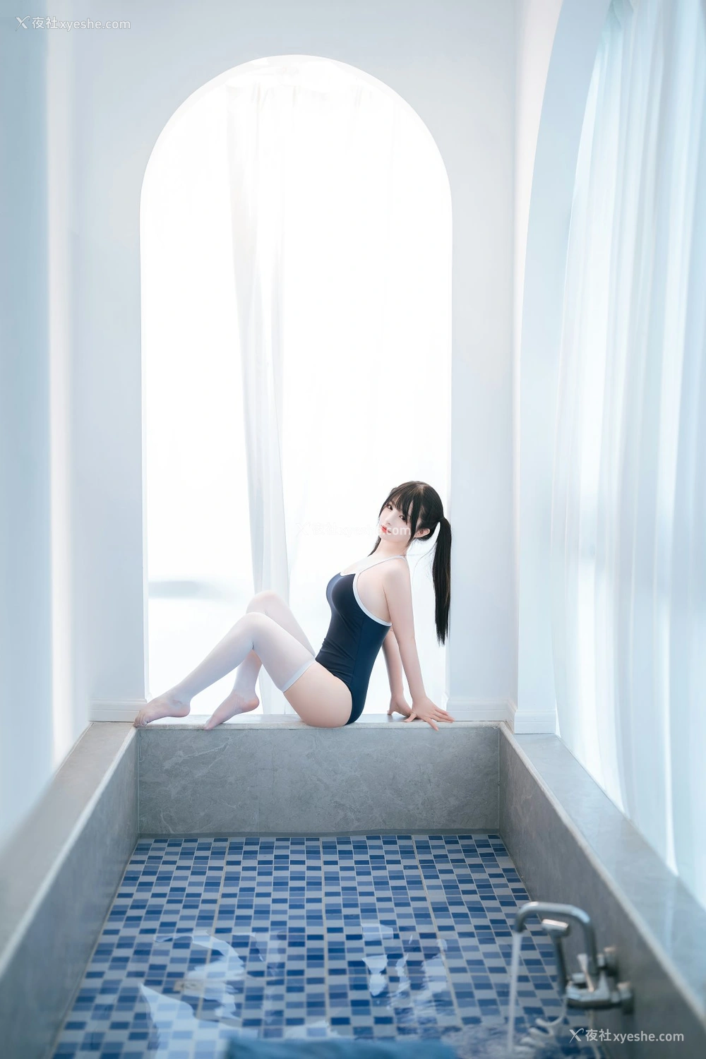 1P - 桜井宁宁 – 白丝死库水