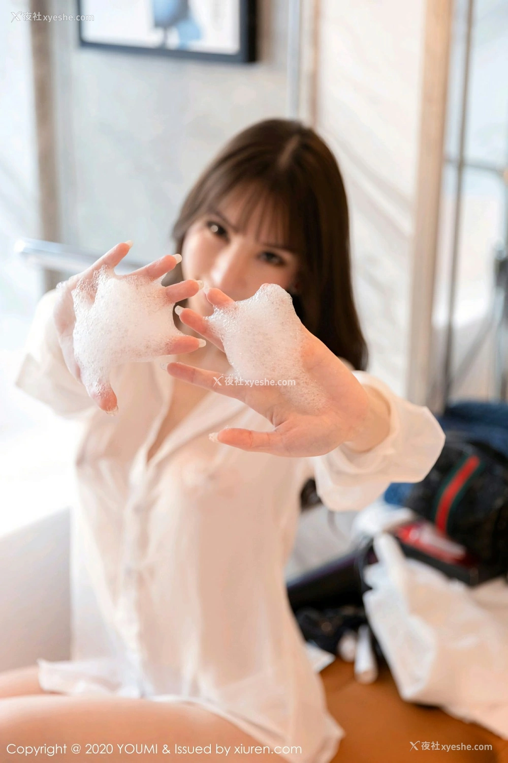 1P - [YOUMI尤蜜荟] VOL.525 周于希Sandy 酒店浴室