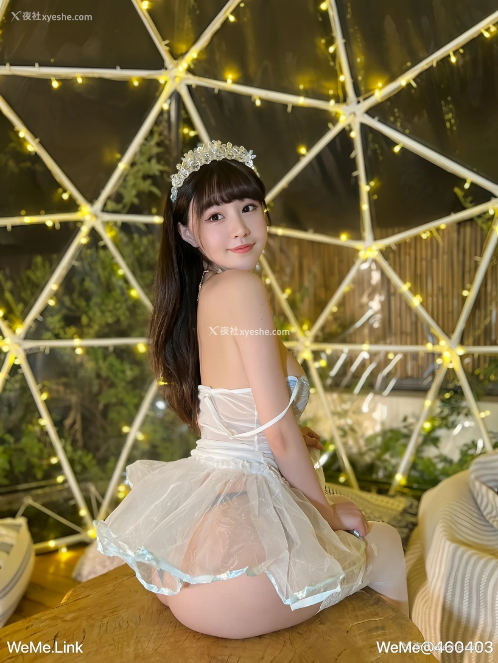 1P - 【微-密】朱可儿Flora – 蓝色透明小纱裙