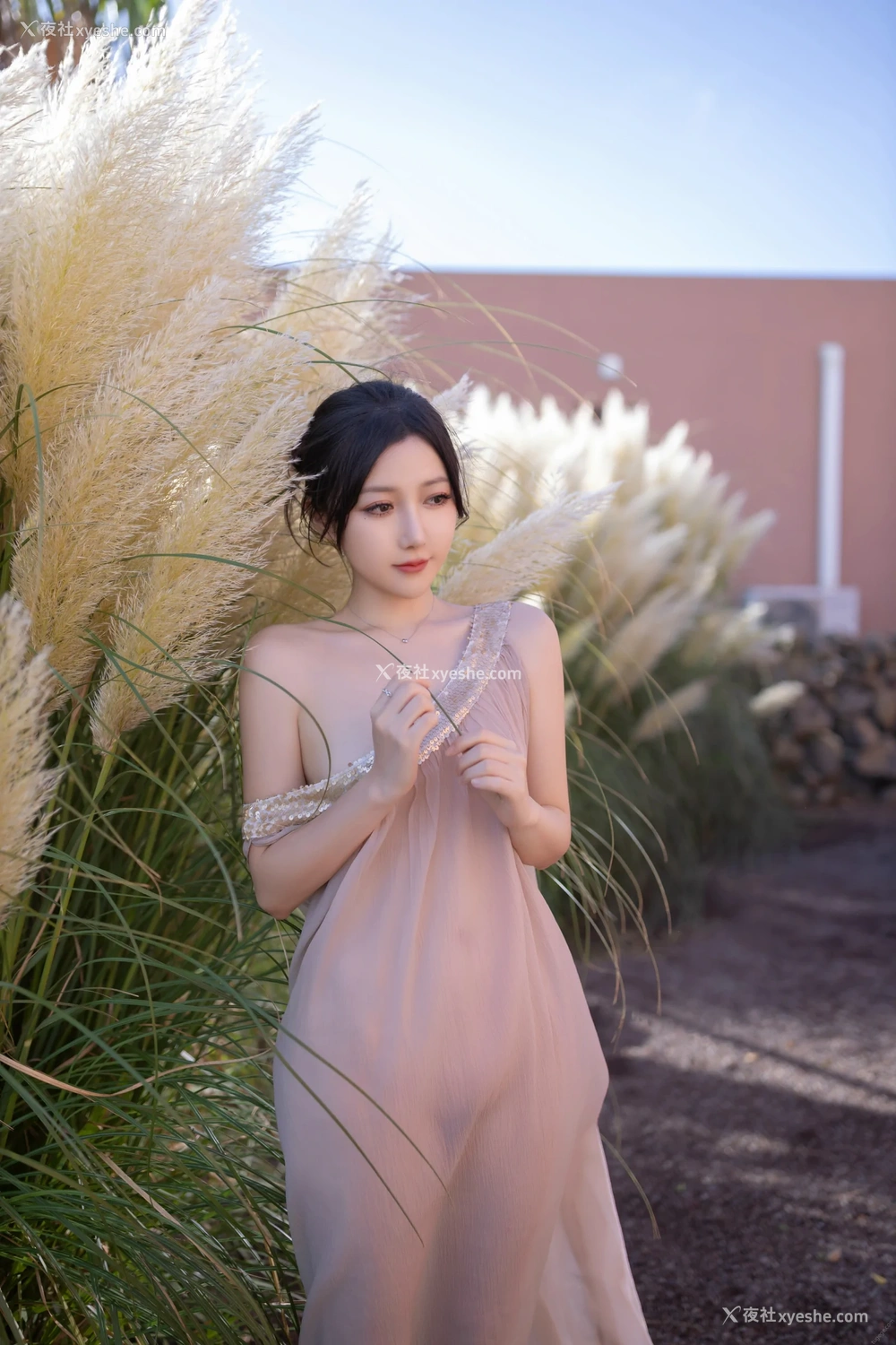 1P - xiuren秀人网福利鱼子酱Fish大尺度内部私房抹胸芦苇女人