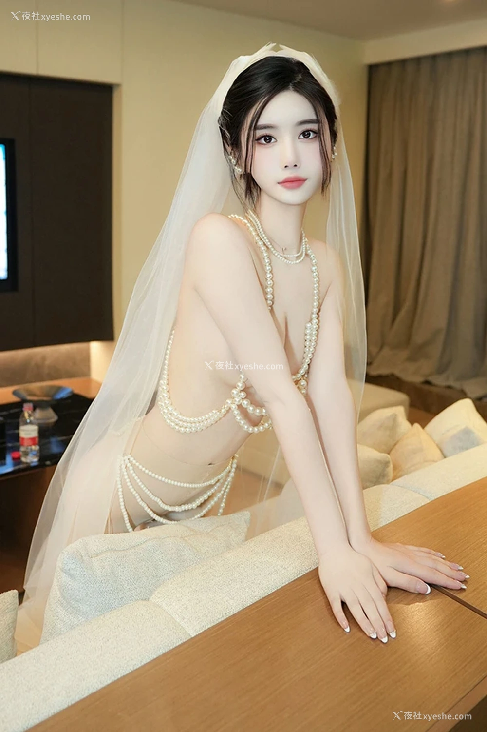 1P - 秀人女神Erikaki新娘头套尺度私购流出