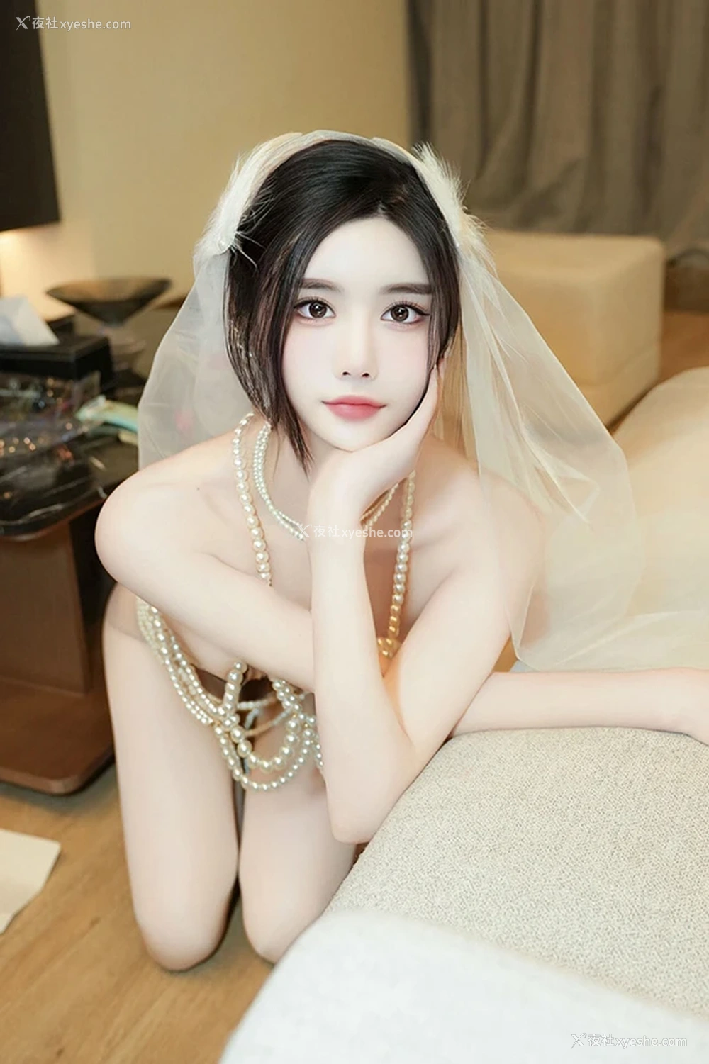 1P - 秀人女神Erikaki新娘头套尺度私购流出