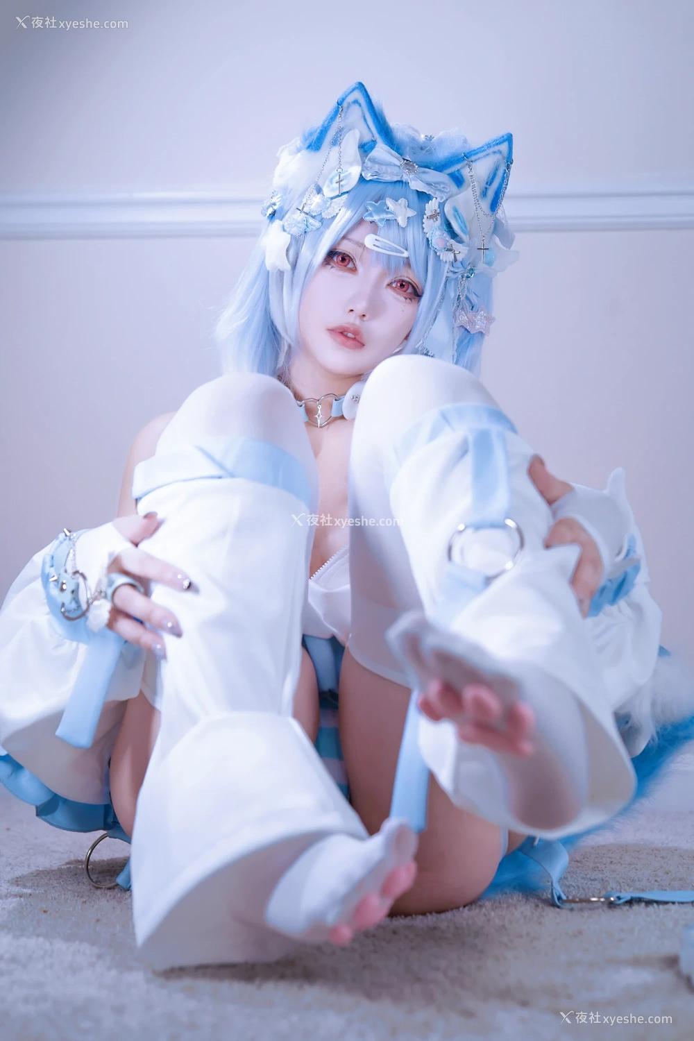 1P - 狐洛洛子 – 水色猫猫头