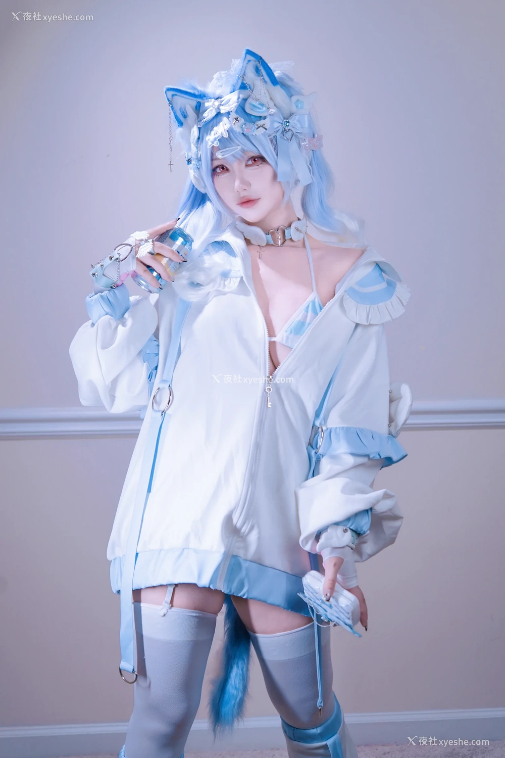 1P - 狐洛洛子 – 水色猫猫头