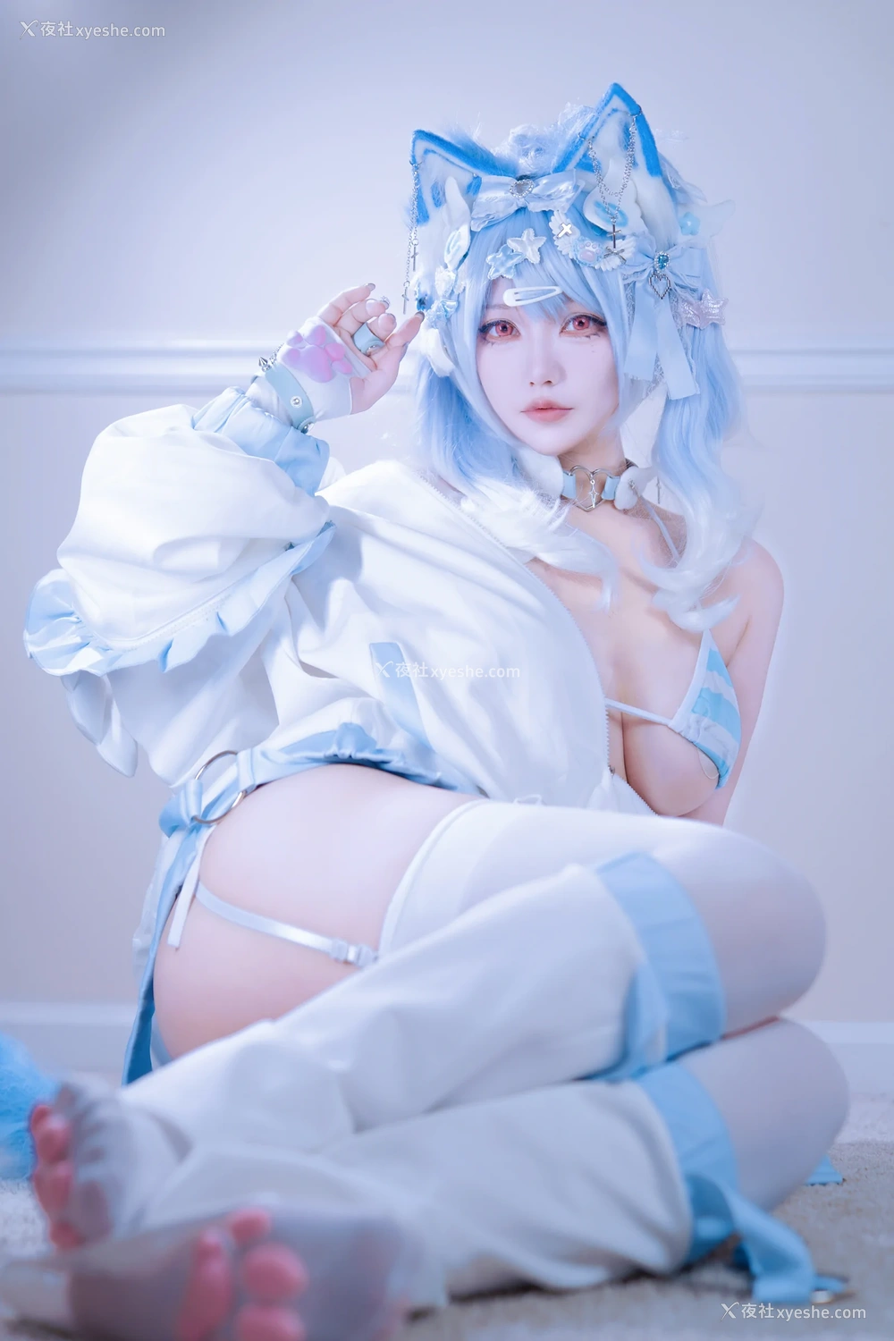 1P - 狐洛洛子 – 水色猫猫头