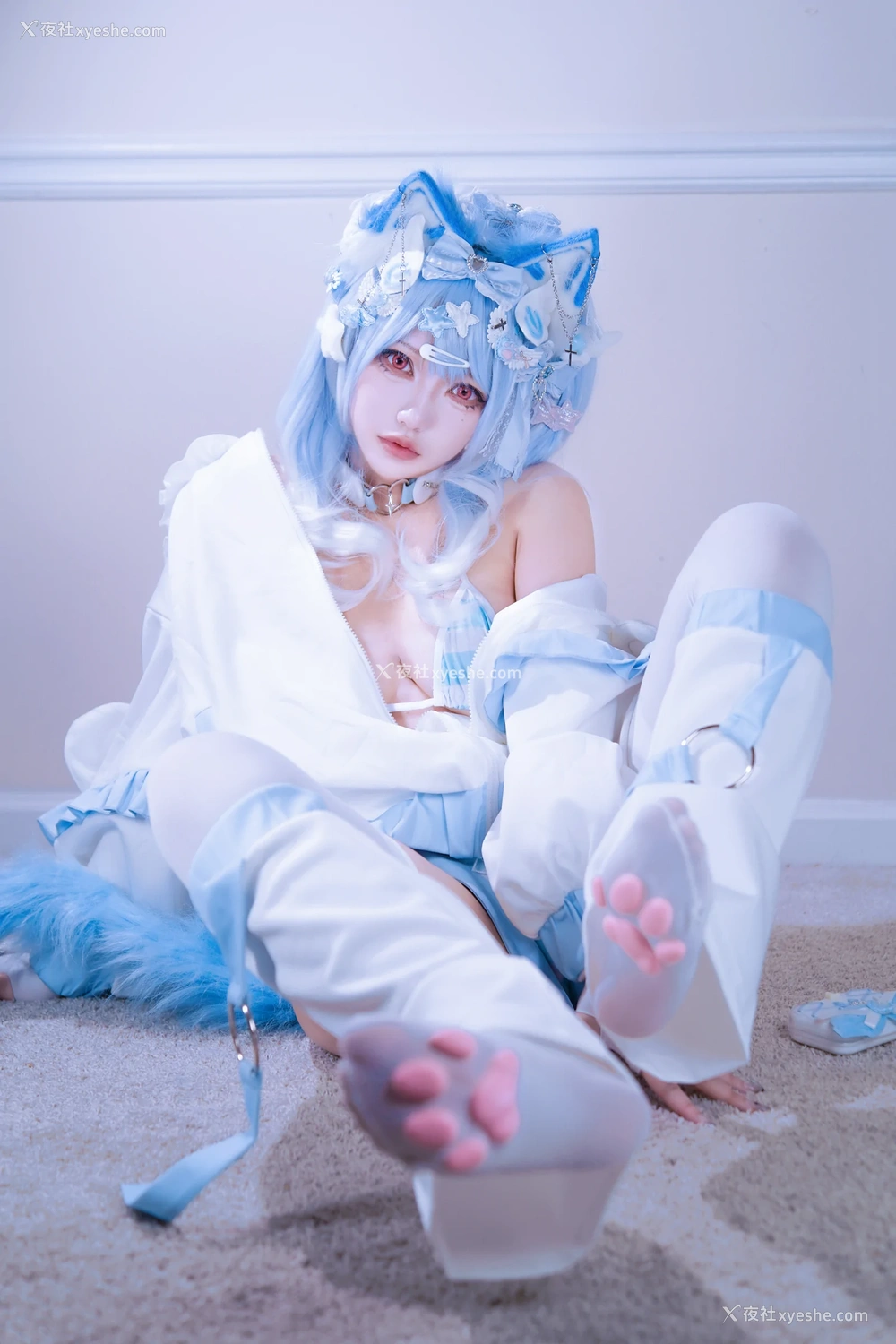 1P - 狐洛洛子 – 水色猫猫头