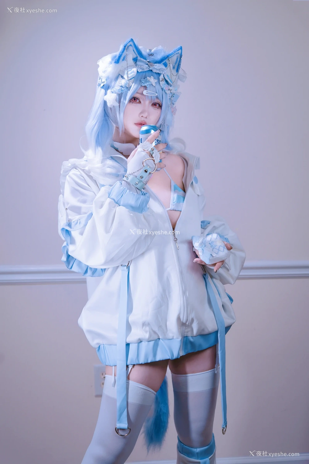1P - 狐洛洛子 – 水色猫猫头
