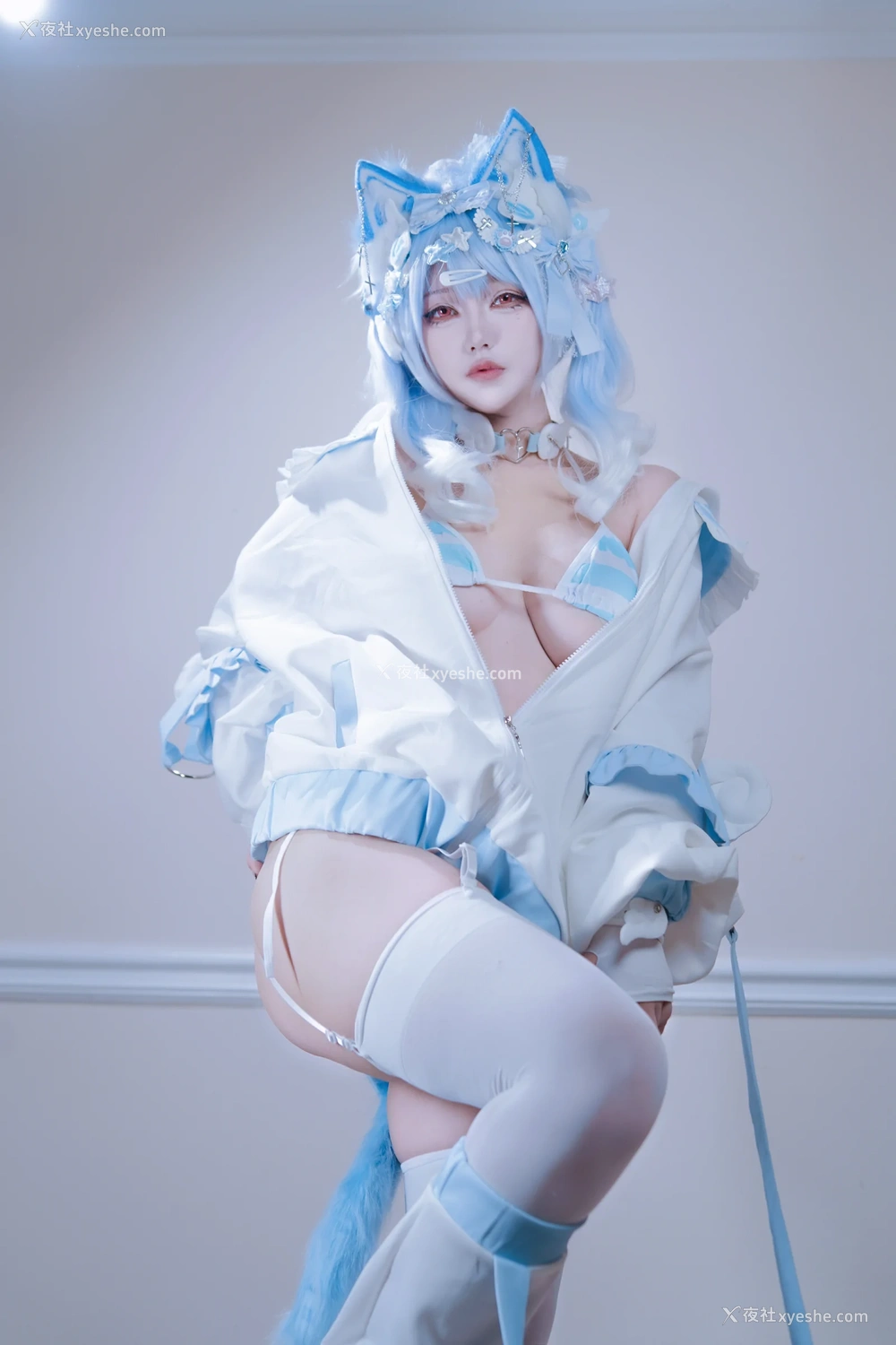 1P - 狐洛洛子 – 水色猫猫头