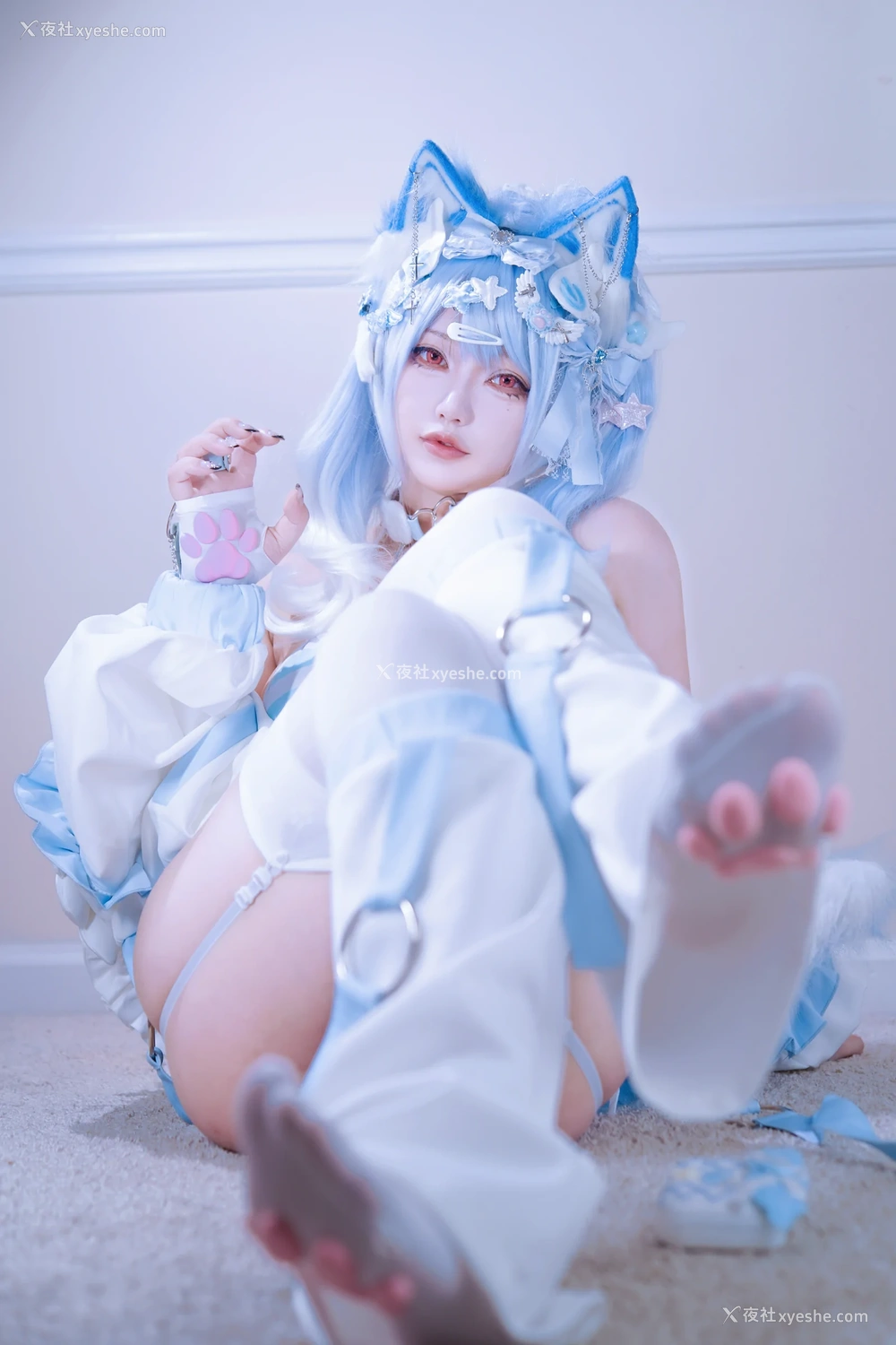 1P - 狐洛洛子 – 水色猫猫头