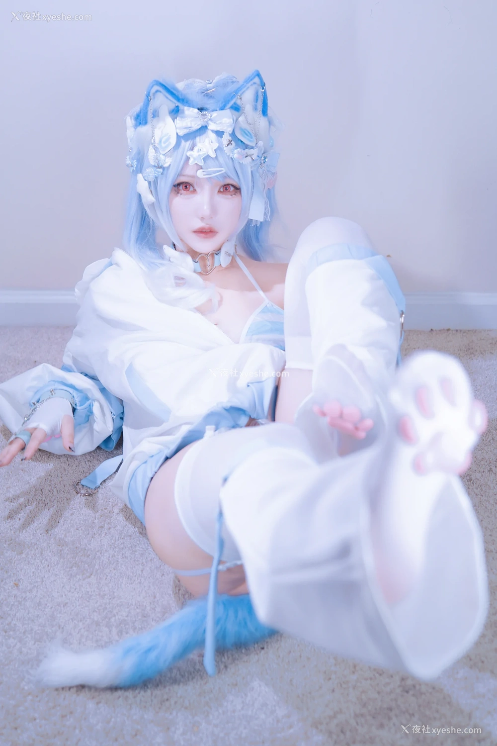 1P - 狐洛洛子 – 水色猫猫头