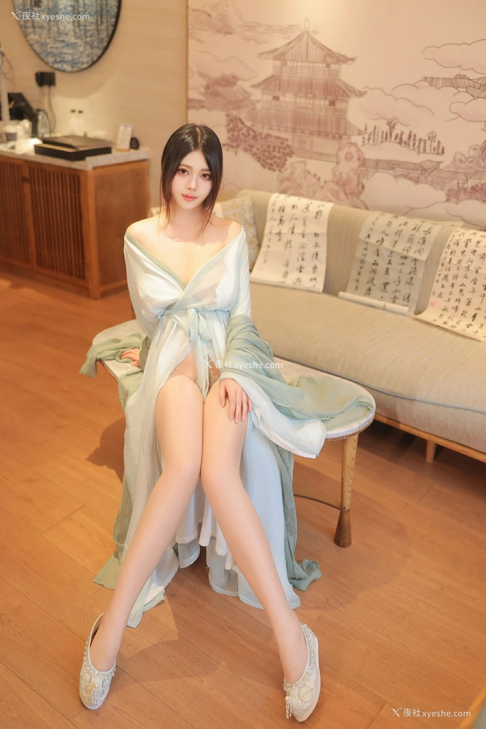 1P - xiuren秀人网福利蛋蛋宝大尺度私拍无码流出绿色汉服