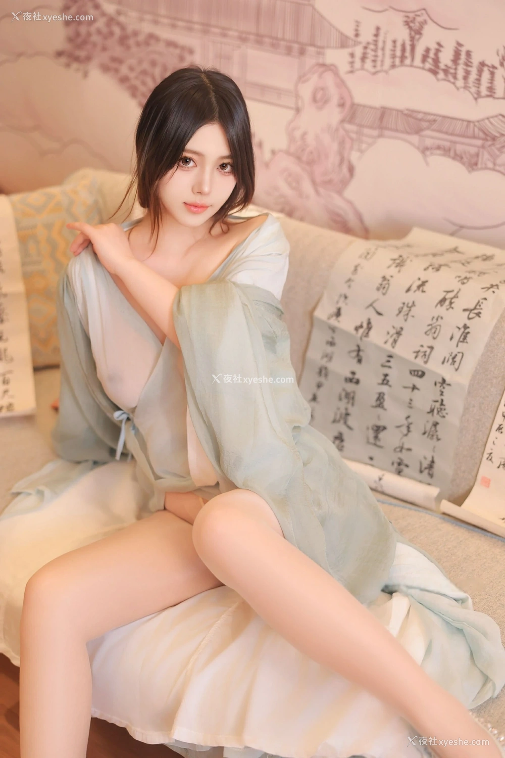 1P - xiuren秀人网福利蛋蛋宝大尺度私拍无码流出绿色汉服