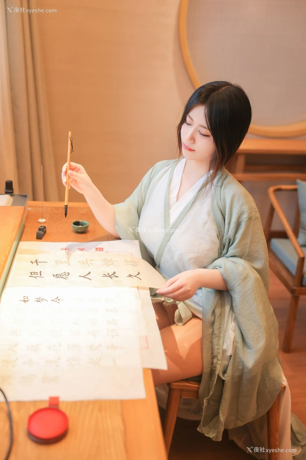 1P - xiuren秀人网福利蛋蛋宝大尺度私拍无码流出绿色汉服