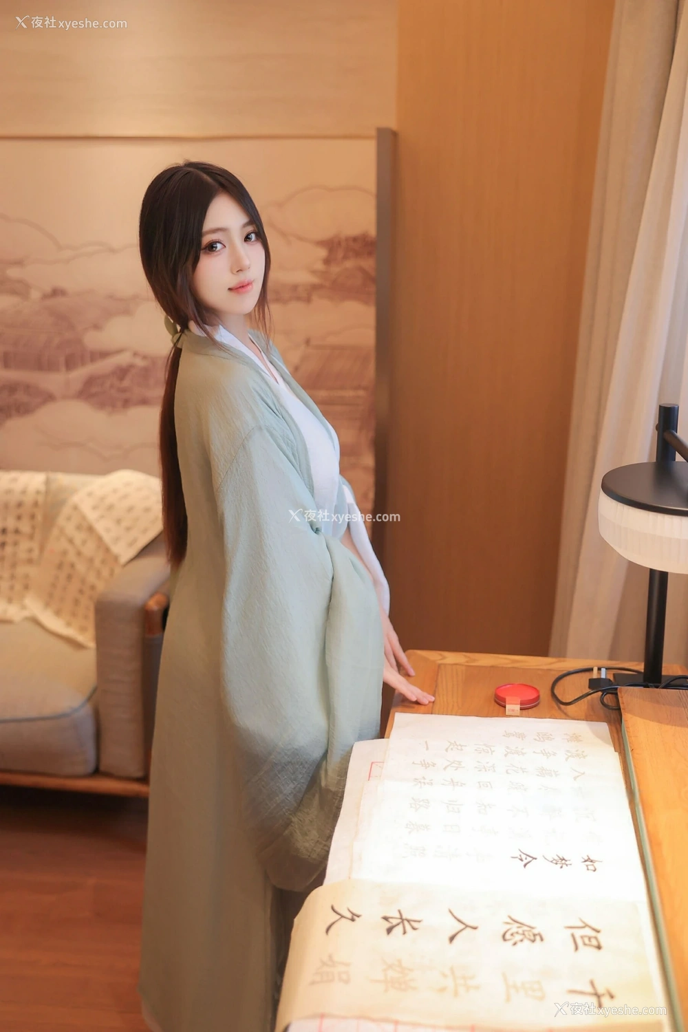 1P - xiuren秀人网福利蛋蛋宝大尺度私拍无码流出绿色汉服