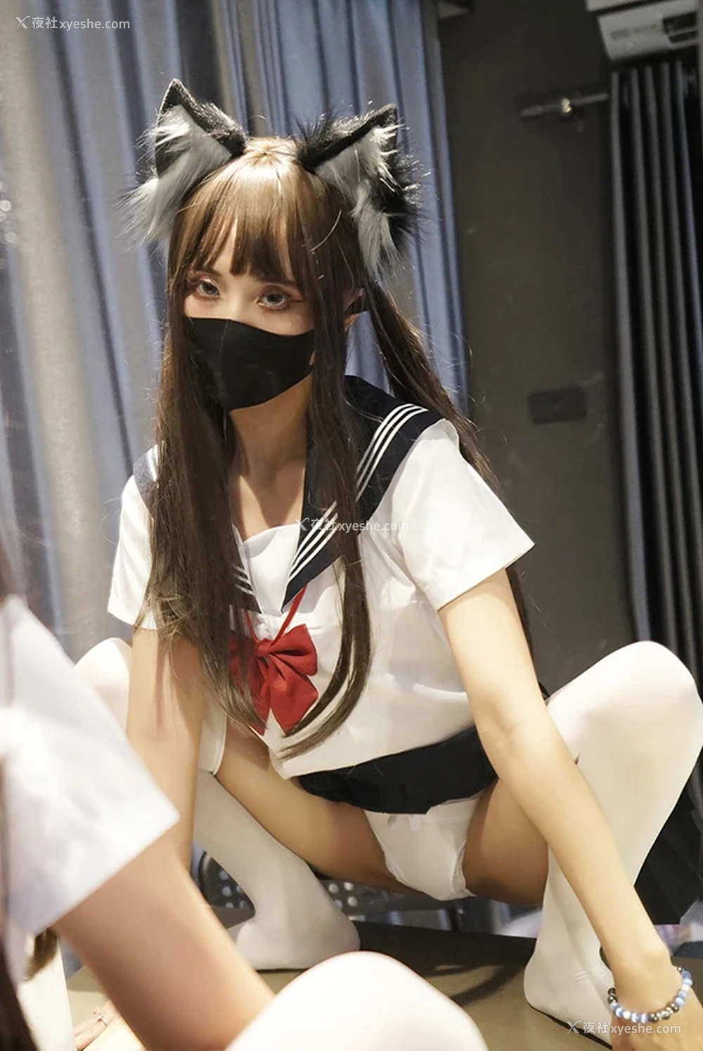 1P - 抖音网红coser职业奶妈三水子 JK猫猫