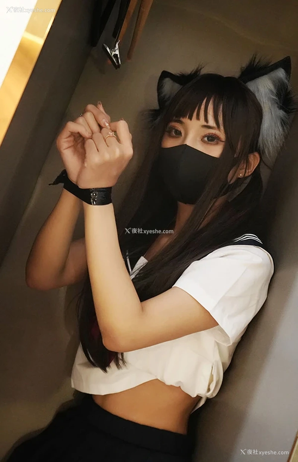 1P - 抖音网红coser职业奶妈三水子 JK猫猫
