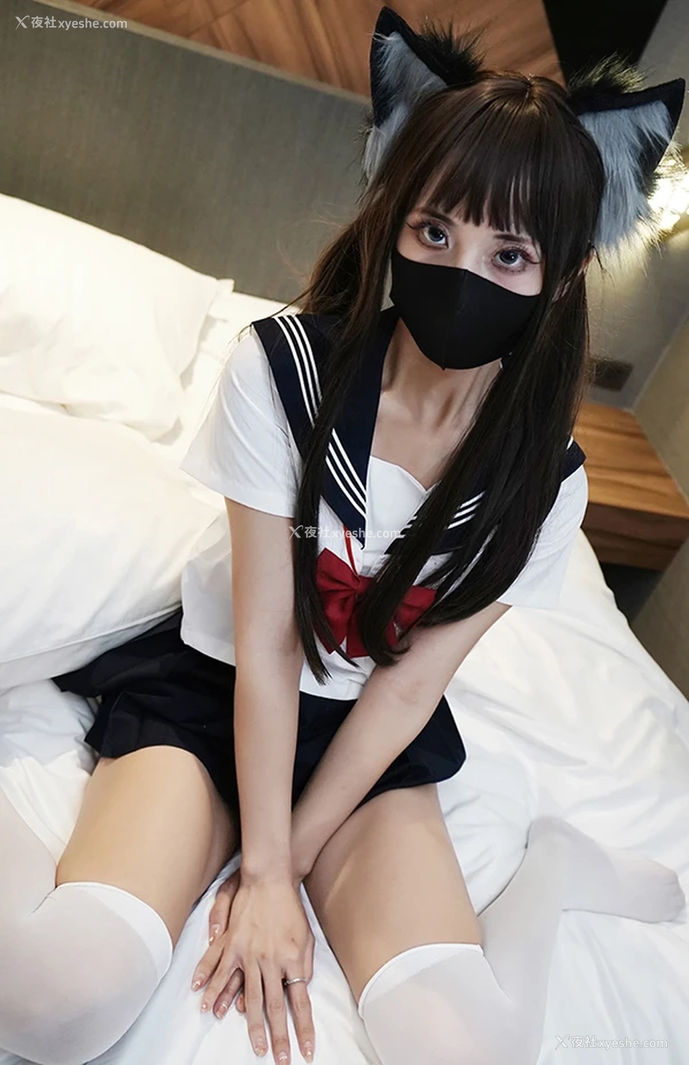 1P - 抖音网红coser职业奶妈三水子 JK猫猫